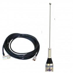Antena Movel ars Vhf 1/4 O Cabo de 5m com conector mini motorola 