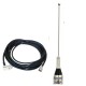 Antena Movel ars Vhf 1/4 O Cabo de 5m com conector mini motorola 