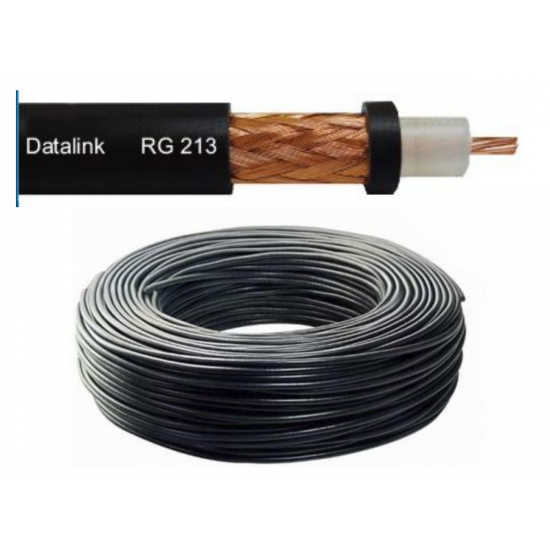 Cabo Coaxial Px py Data Link Rg213 50r 96% malha 100m