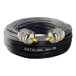 Cabo Coaxial Rg58 95% Malha Px Data Link 2 Conectores 25m