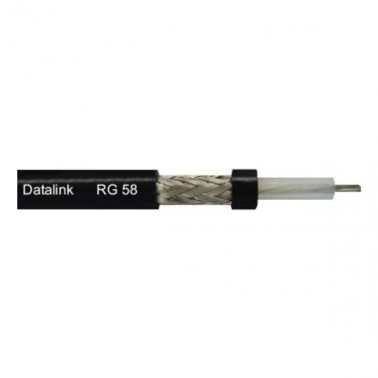 Cabo Coaxial Rg58 95% Malha Px Data Link 2 Conectores 25m