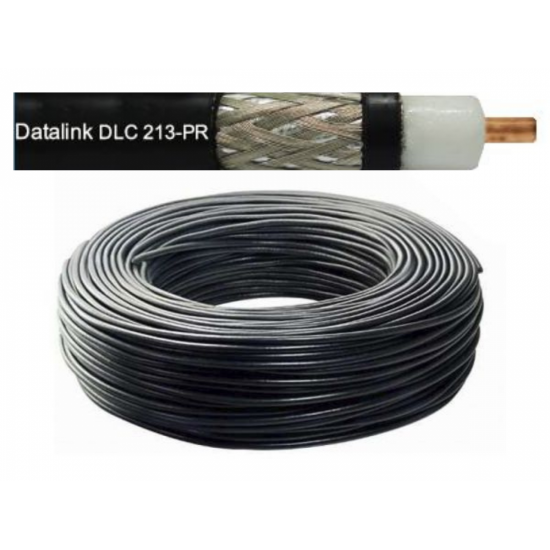 Cabo Coaxial px py DATA LINK RgC213 rigido 50 OHMS 78% malha 100M