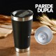 Copo Térmico Inox cerveja e café 473ml - ROXO